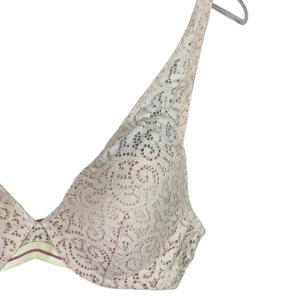 ThirdLove Artisan Lace Plunge Bra French Vanilla Size 34B - Picture 7 of 13